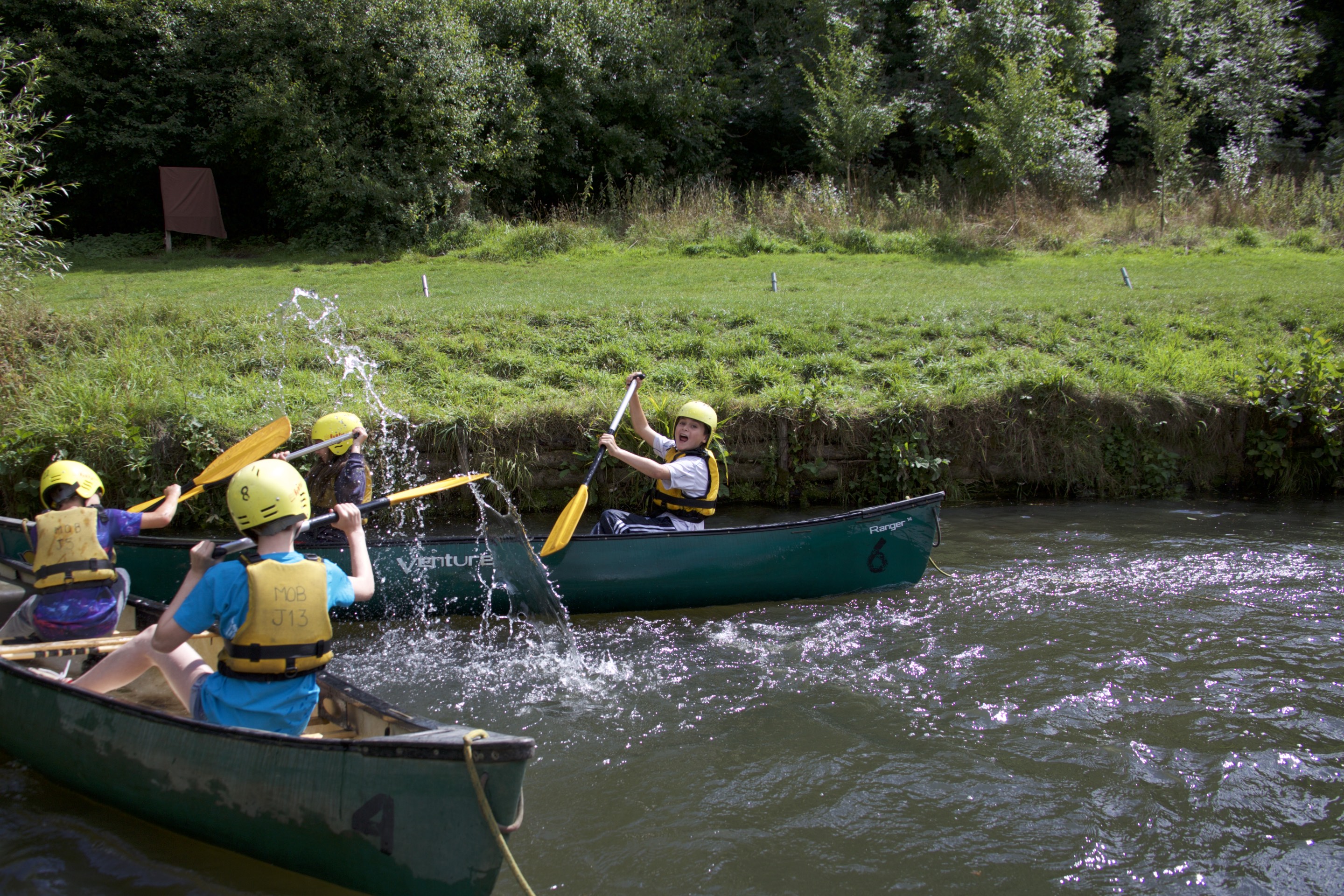 canoeing swallows
