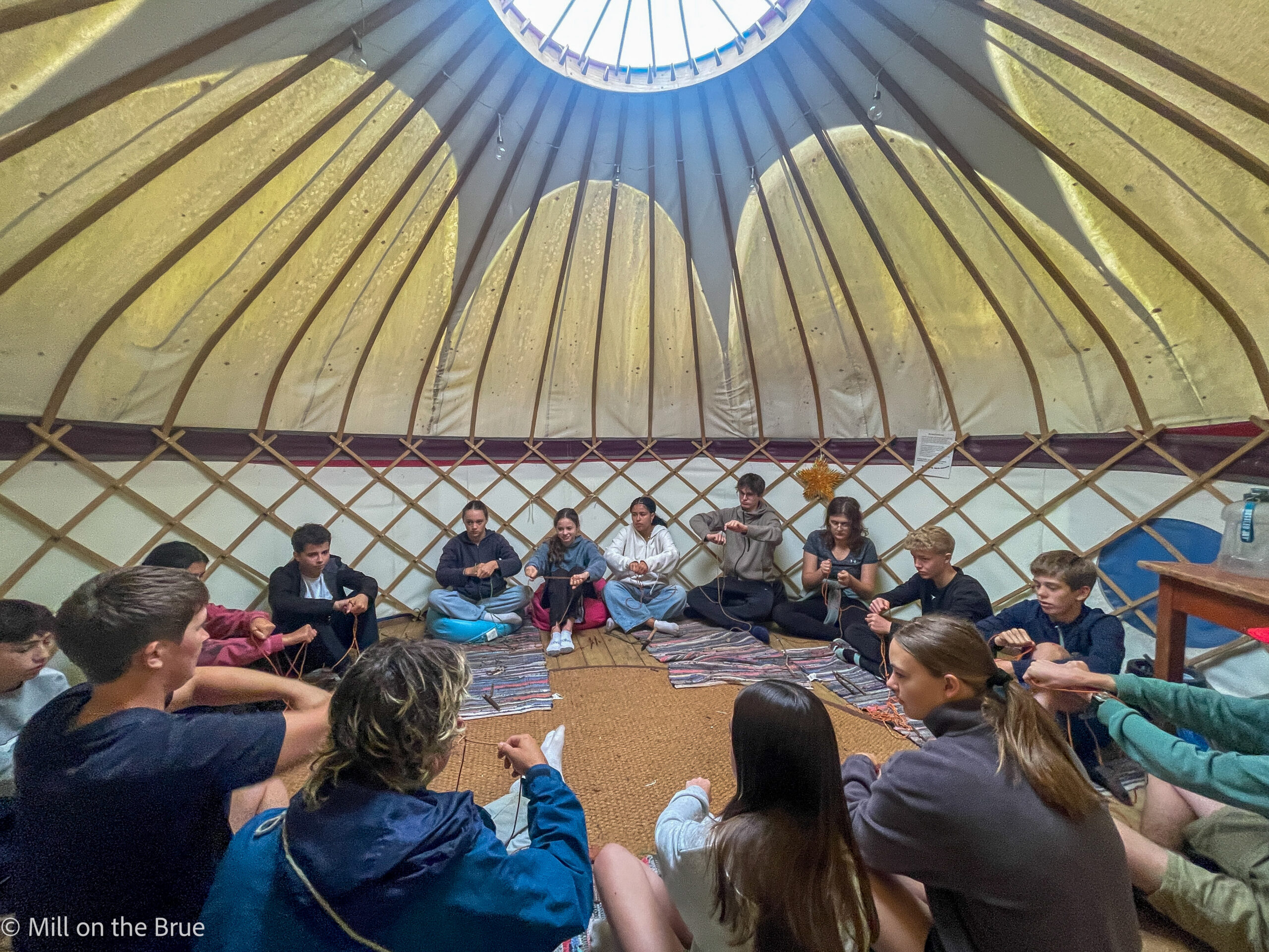 Yurt bracelet making
